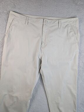 Rhone Commuter Pants 38x32 Stone Beige Performance Stretch Golf Mens